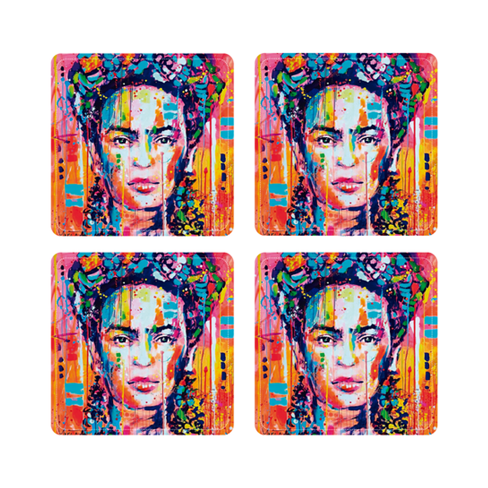 Set Posavasos / Frida Art 1