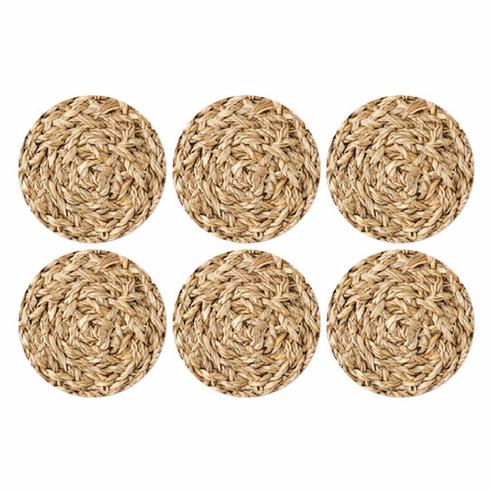 Set Posavasos / Diseño Rattan 1