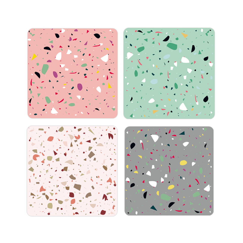 Set Posavasos / Terrazo 1
