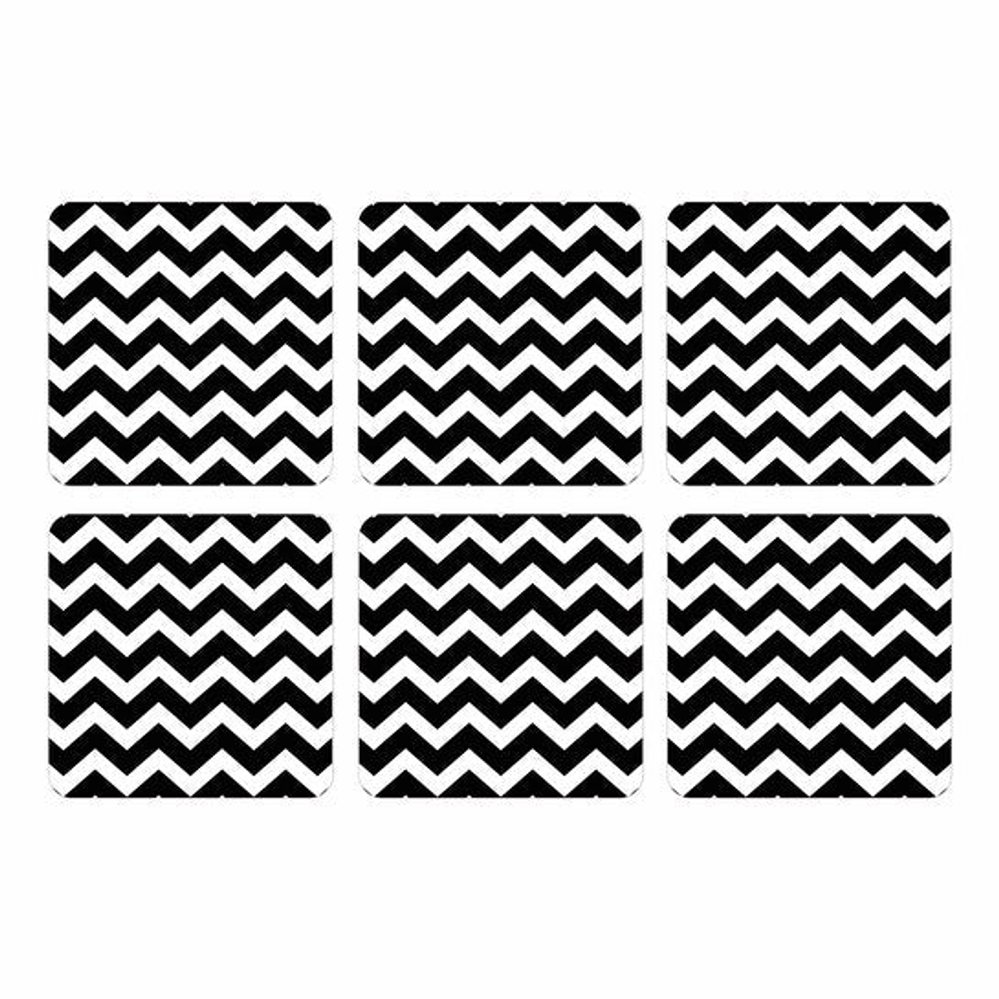 Set Posavasos / ZigZag B&W 1
