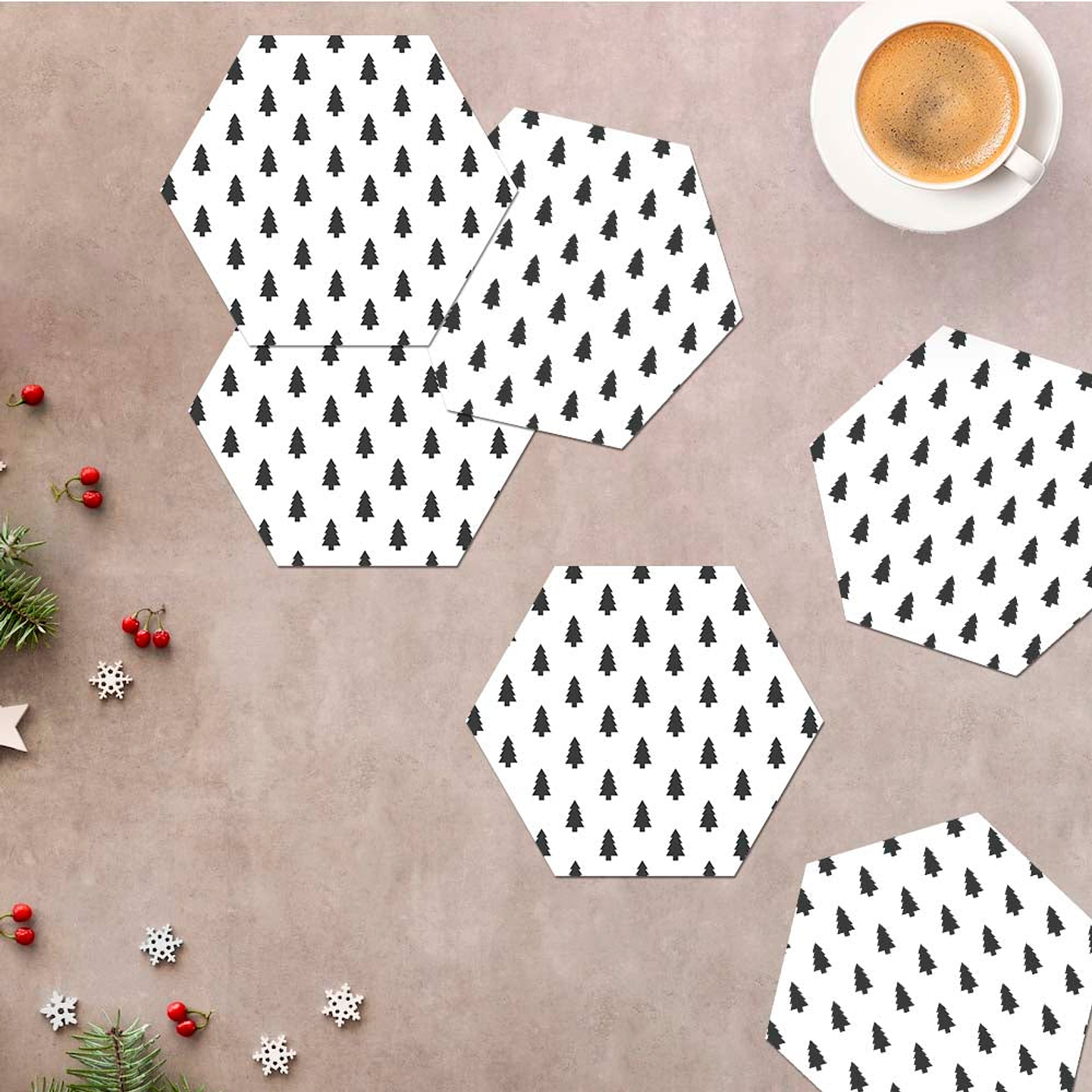 Set Posavasos / Pinos Negros 1