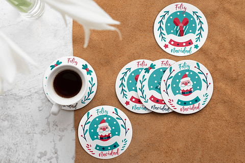 Set Posavasos / Snow Christmas