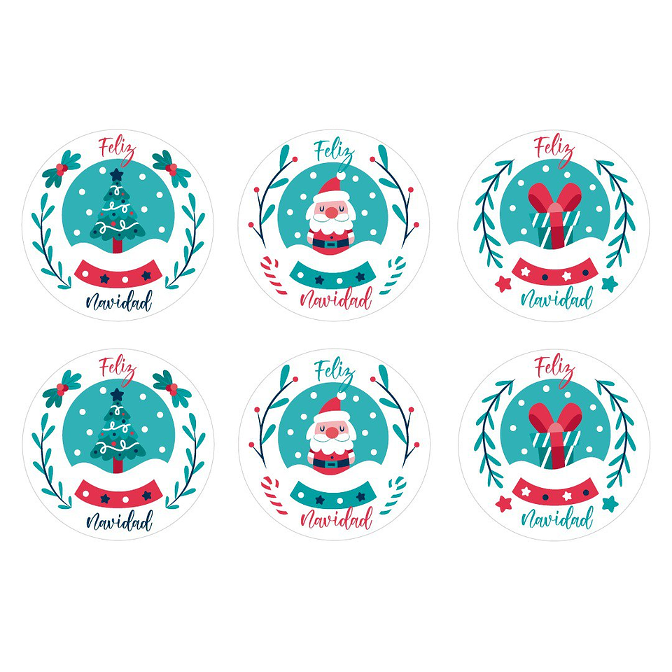 Set Posavasos / Snow Christmas 2