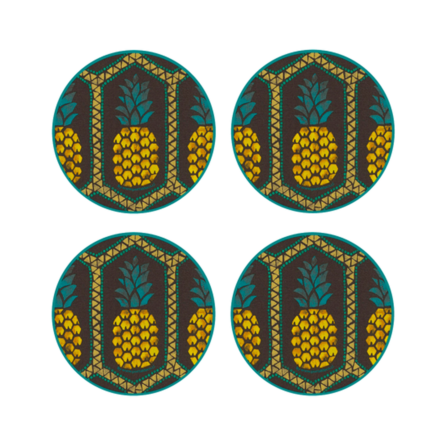 Set Posavasos / Pineapple 1