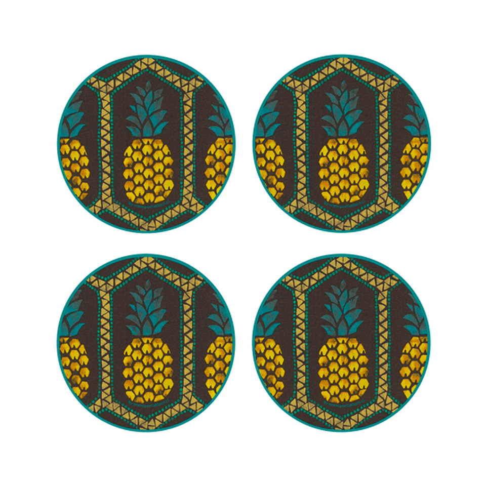 Set Posavasos / Pineapple 1