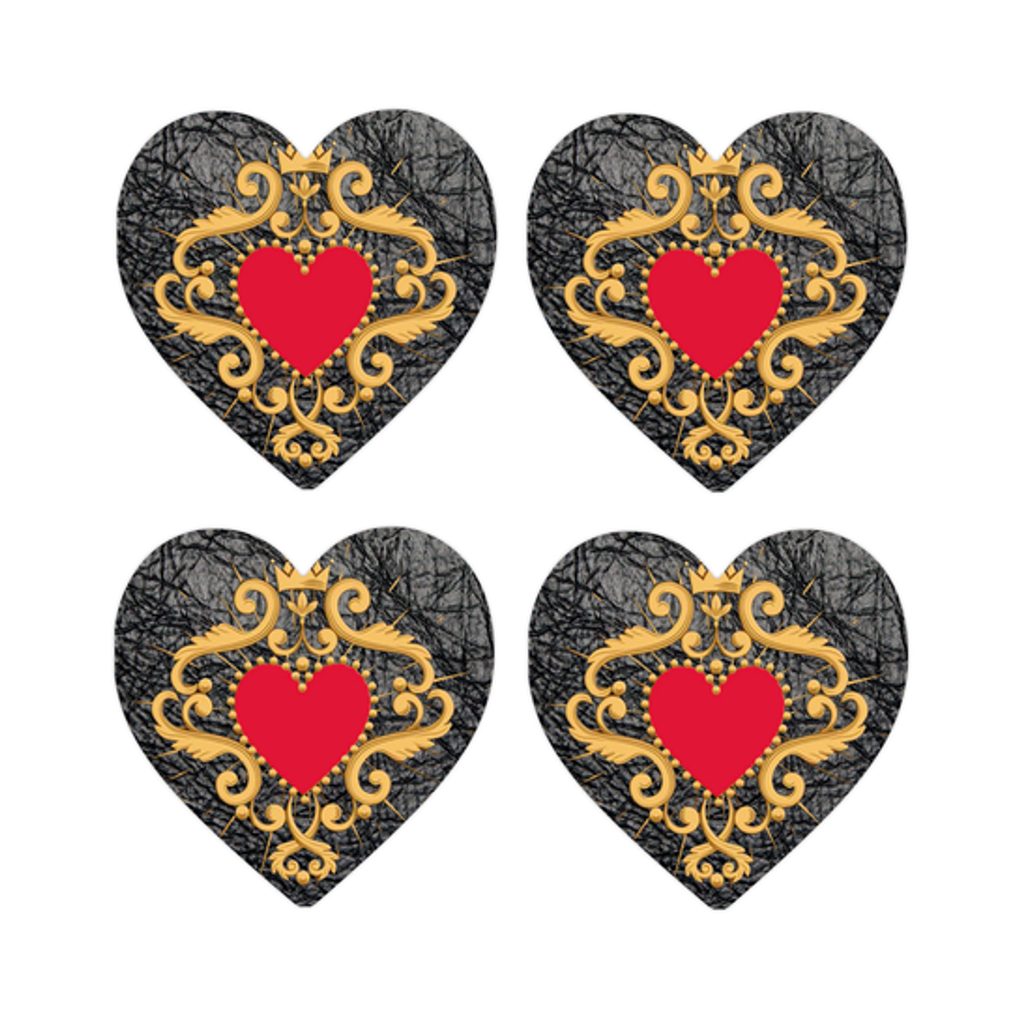 Set Posavasos / Queen Heart 1