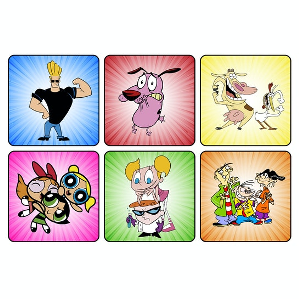 Set Posavasos / Clásicos Cartoon 1