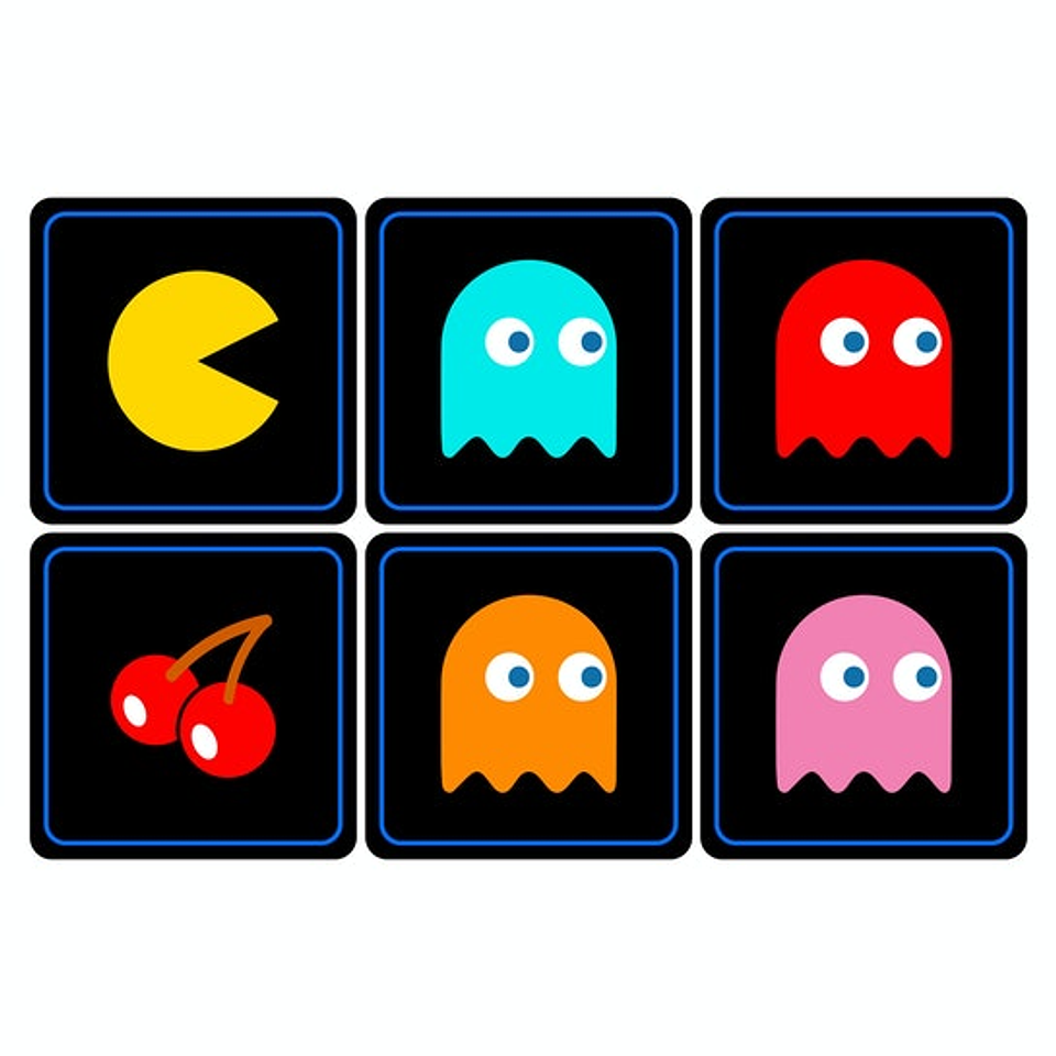 Set Posavasos / Pacman 1