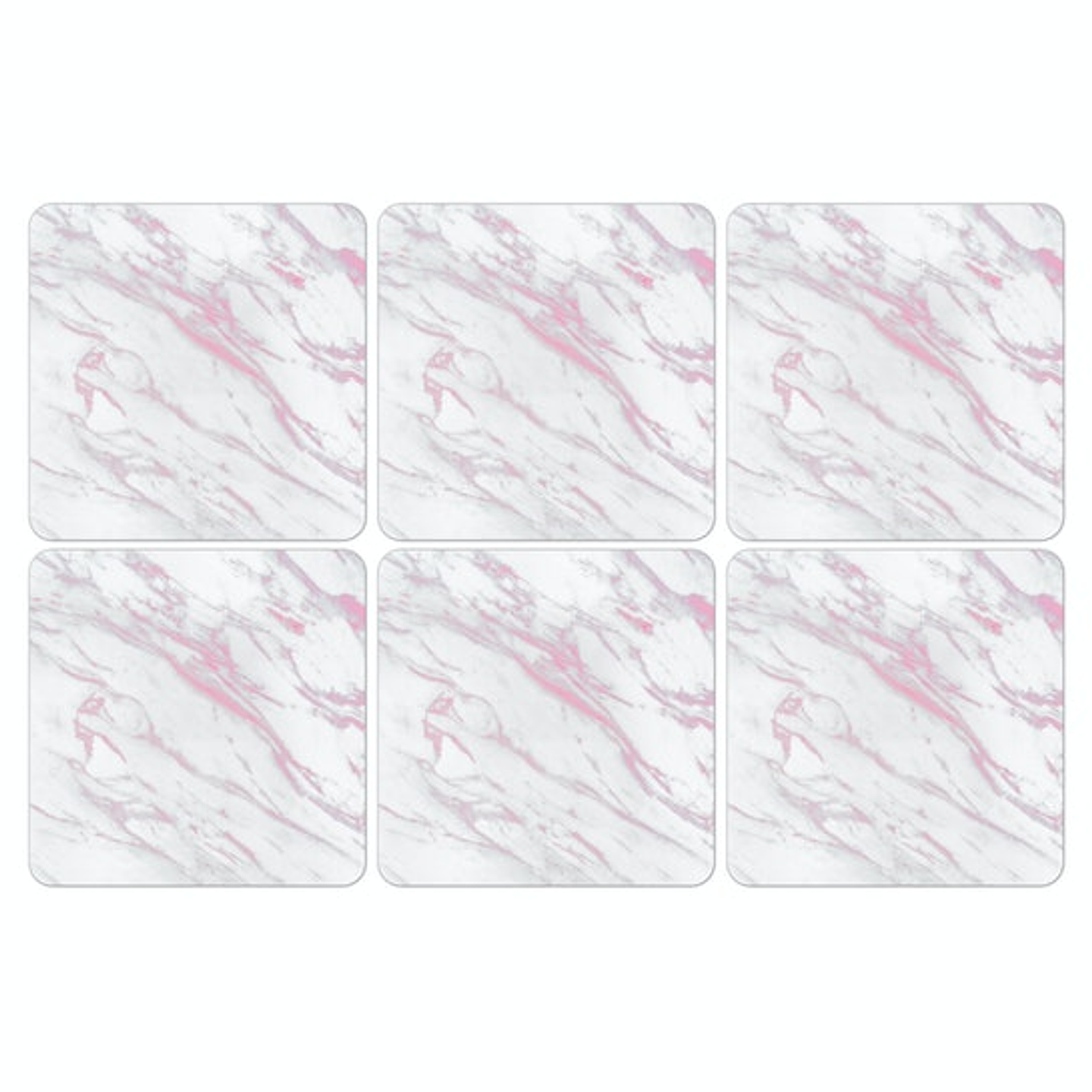 Set Posavasos / Pink Marble 1