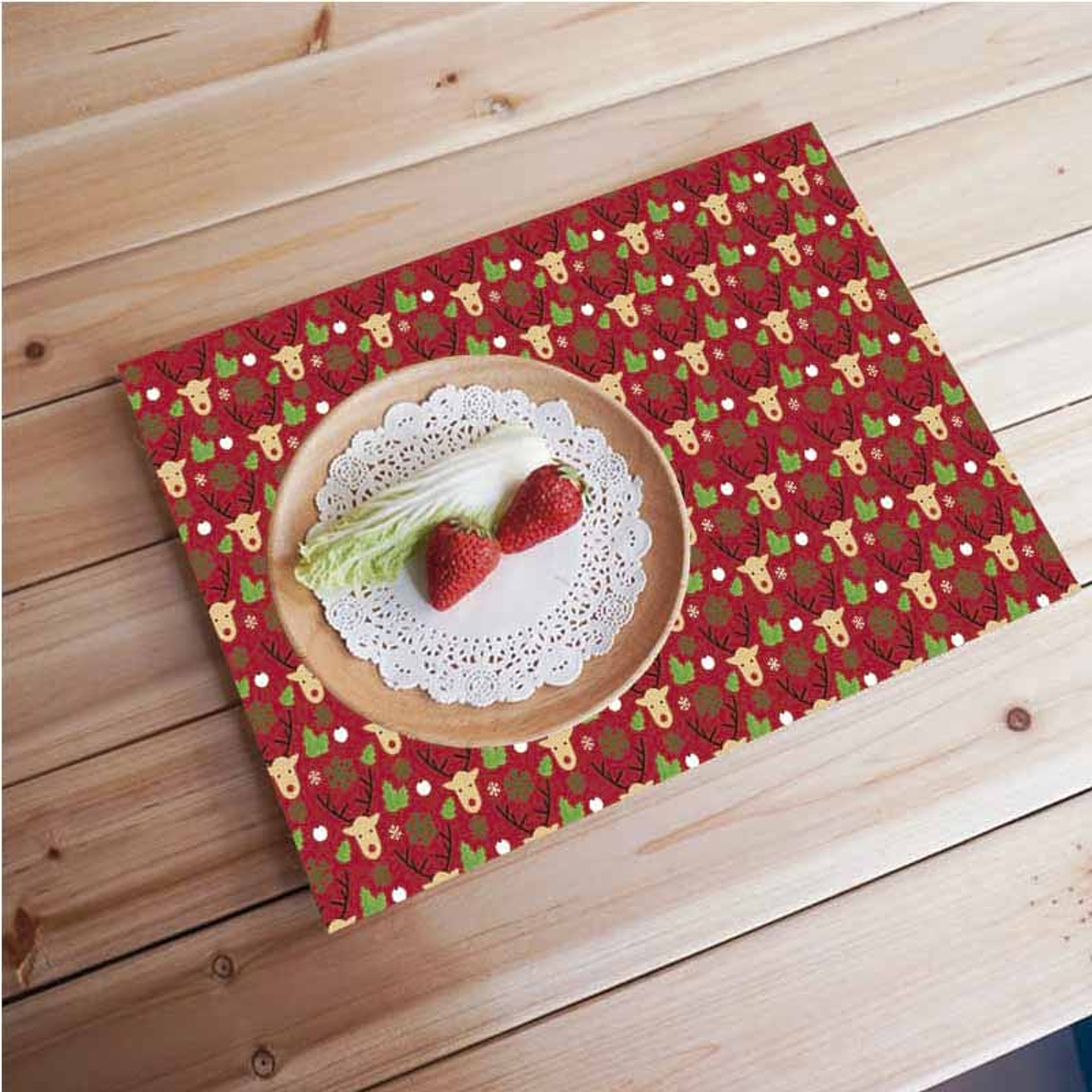 Set Individuales / Renos Rojos 1