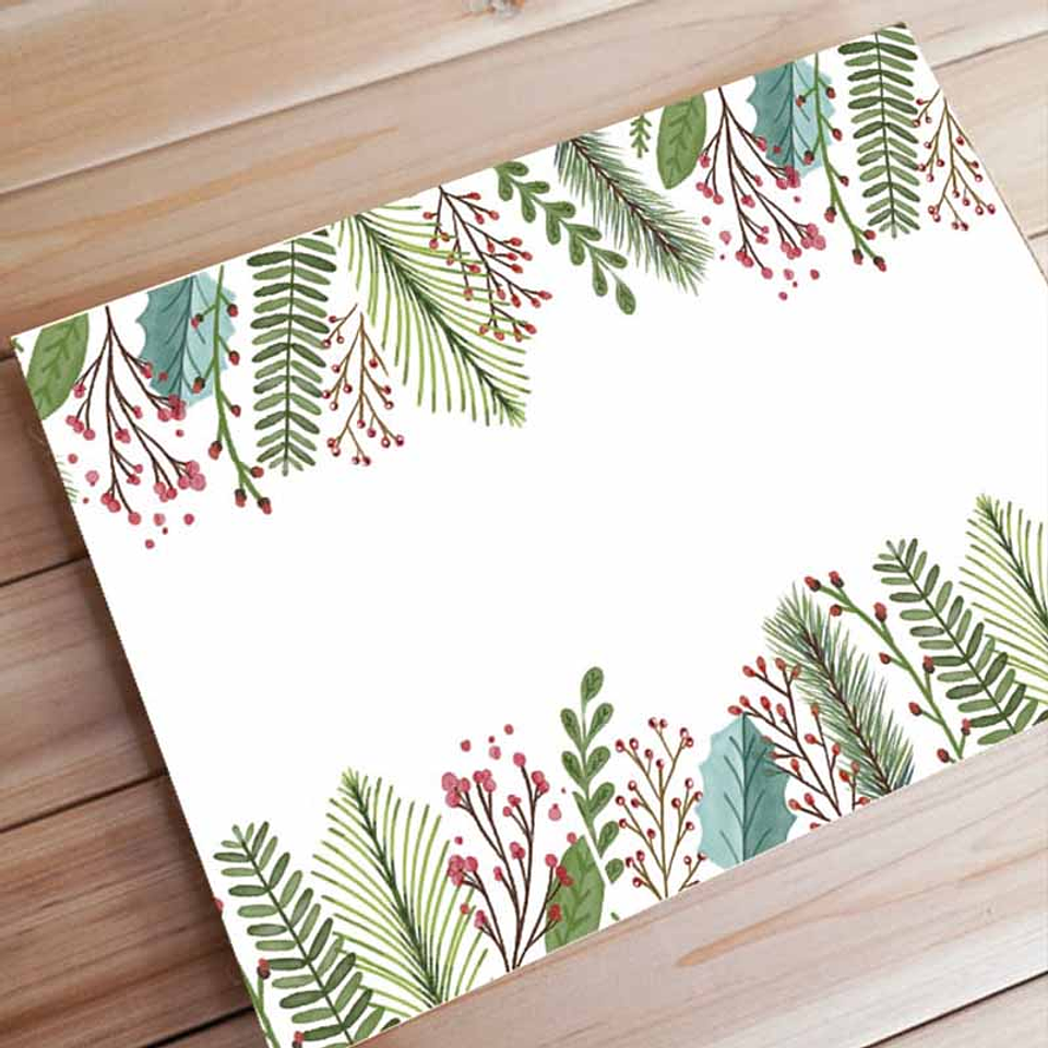 Set Individuales / Xmas Leaves 1