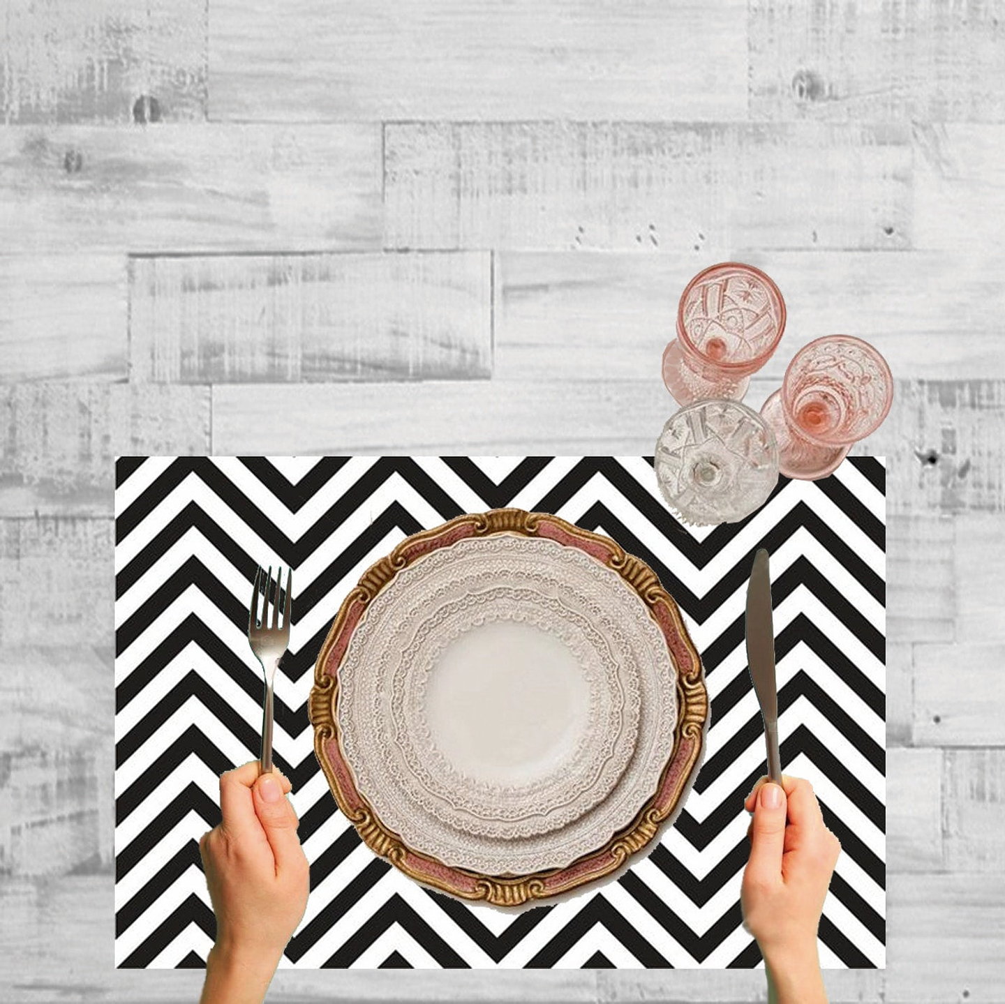 Set Individuales / Chevron 1
