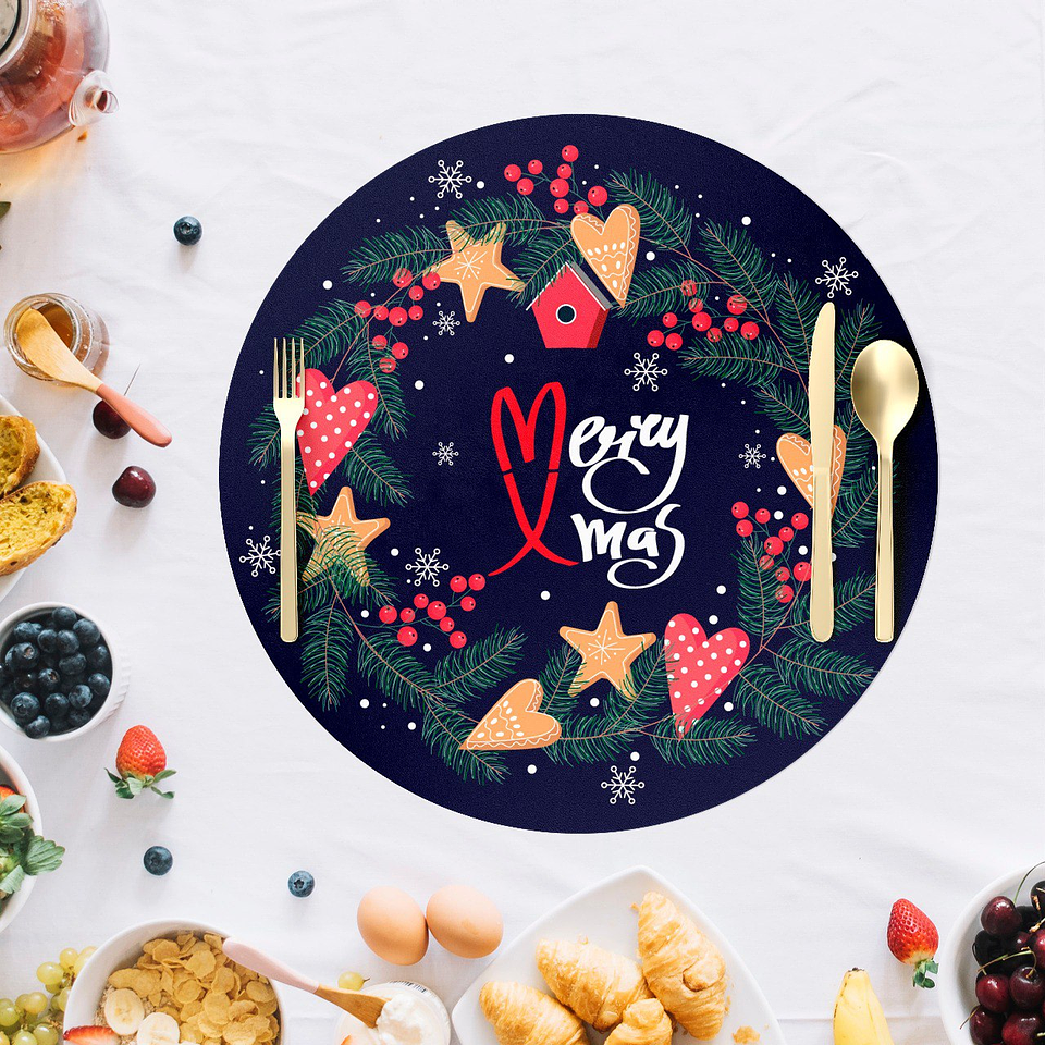 Set Individuales / Corona Navidad 2