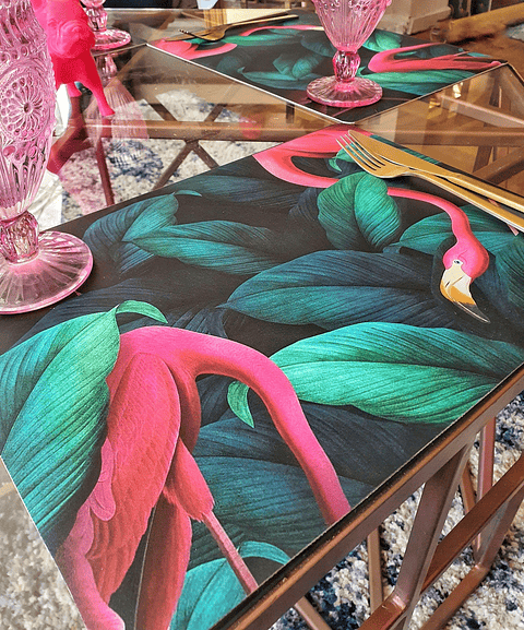 Set Individuales / Flamingos In the Jungle
