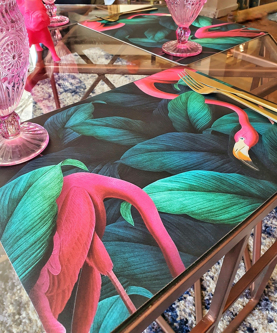 Set Individuales / Flamingos In the Jungle 2