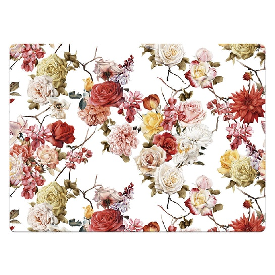 Set Individuales / Flower Sky White 1