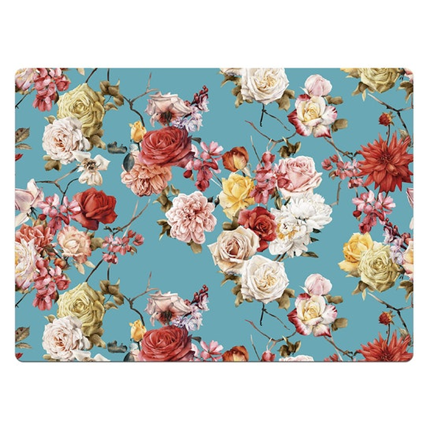 Set Individuales / Flower Sky Blue 1