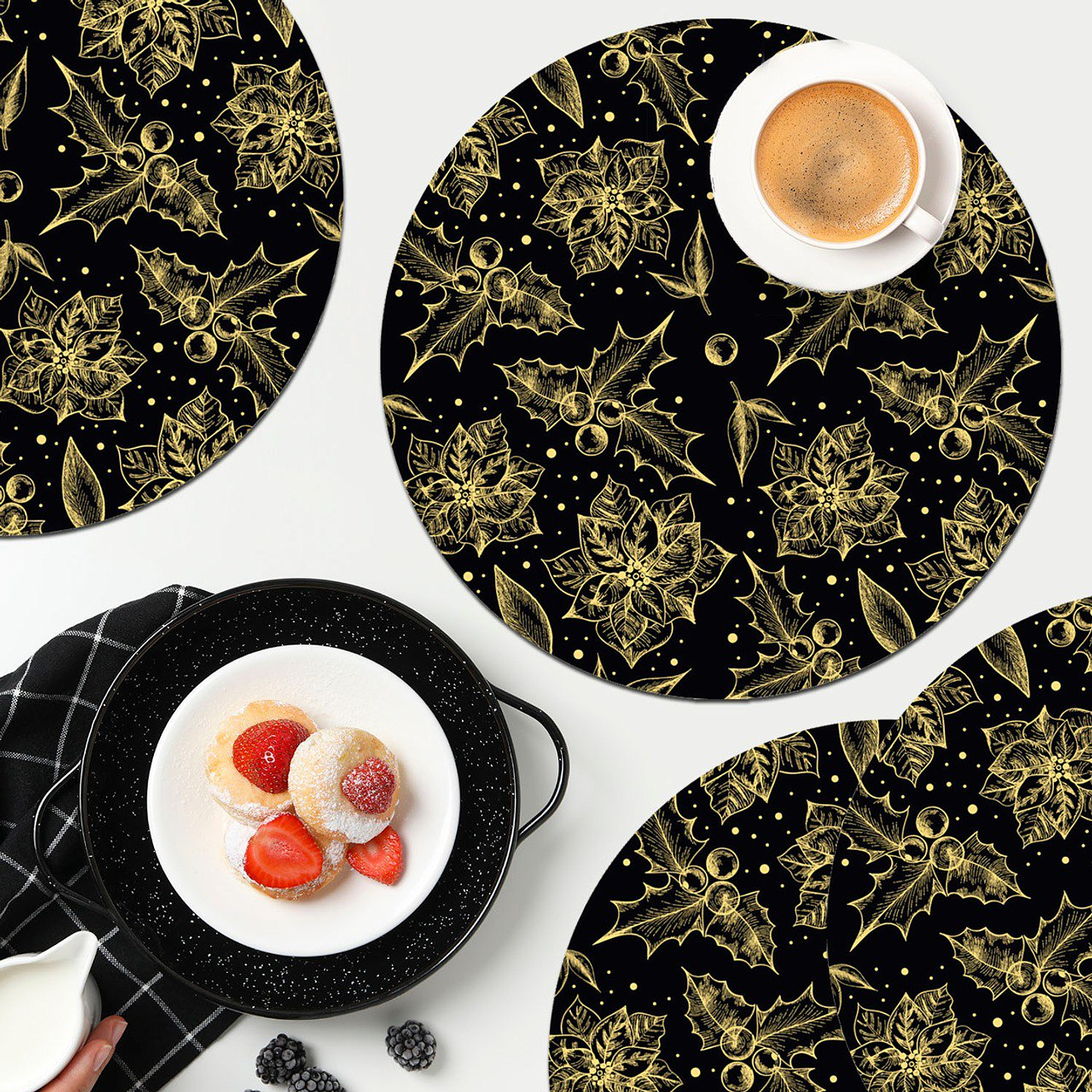 Set Individuales / Gold Mistletoe 1