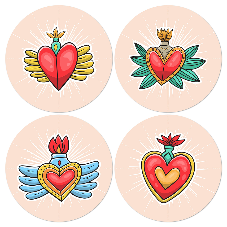 Set Individuales / Sacred Heart 2