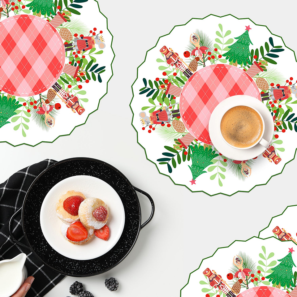 Set Individuales / Wonderland Xmas 1