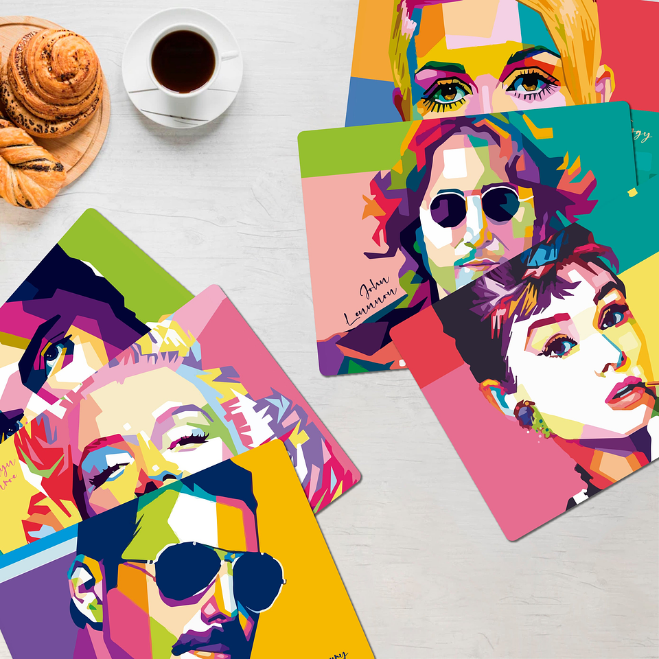 Set Individuales / Pop Art 1