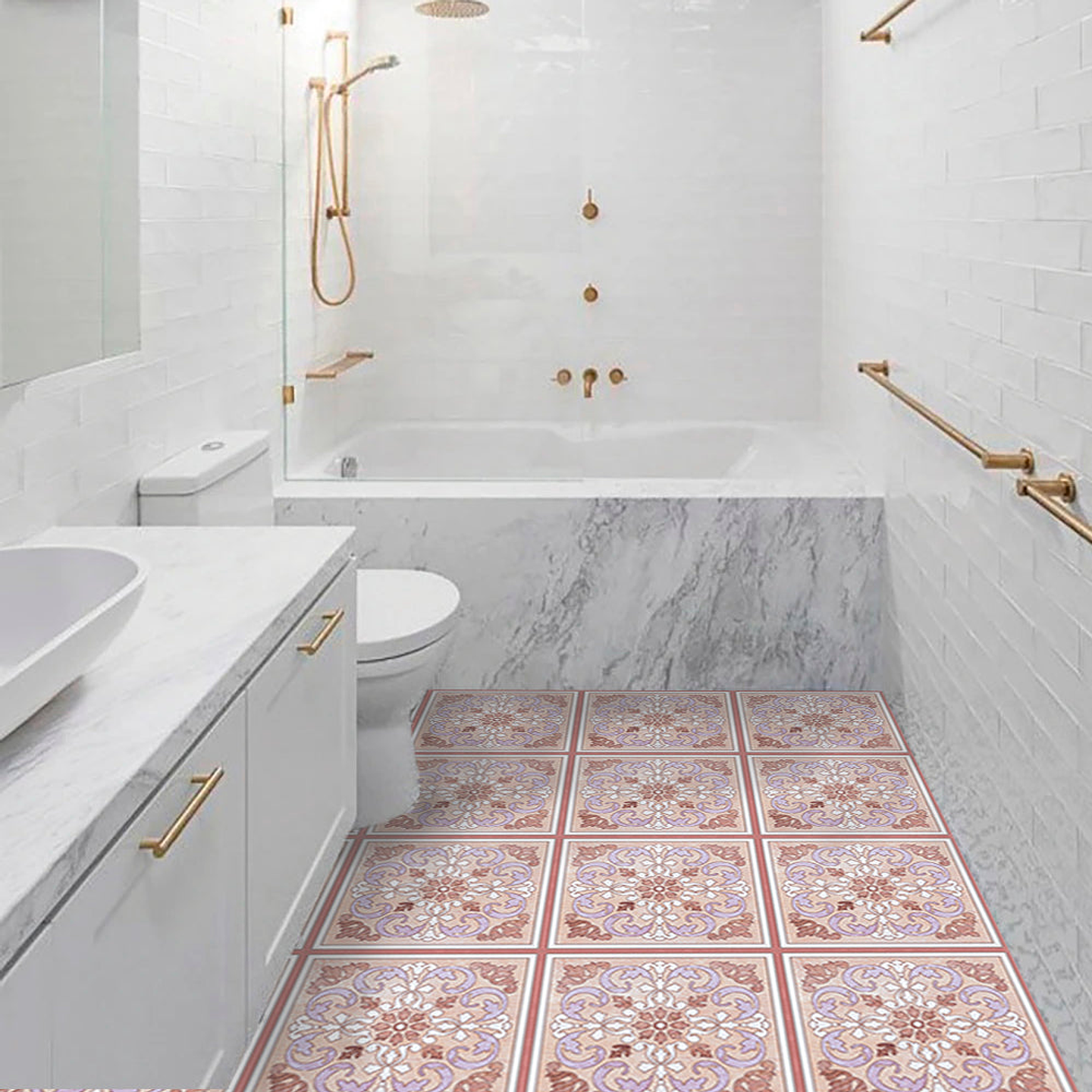 Set Baldosas Adhesivas / Azulejo Mérida 1