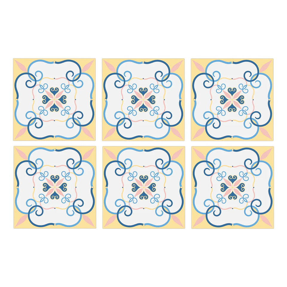 Set Baldosas Adhesivas / Azulejo Niza 1