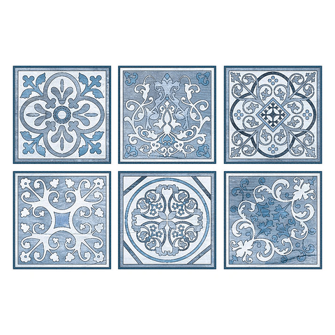 Set Baldosas Adhesivas / Azulejo Toledo