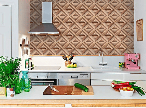 Set Baldosas Adhesivas / Wood Tile