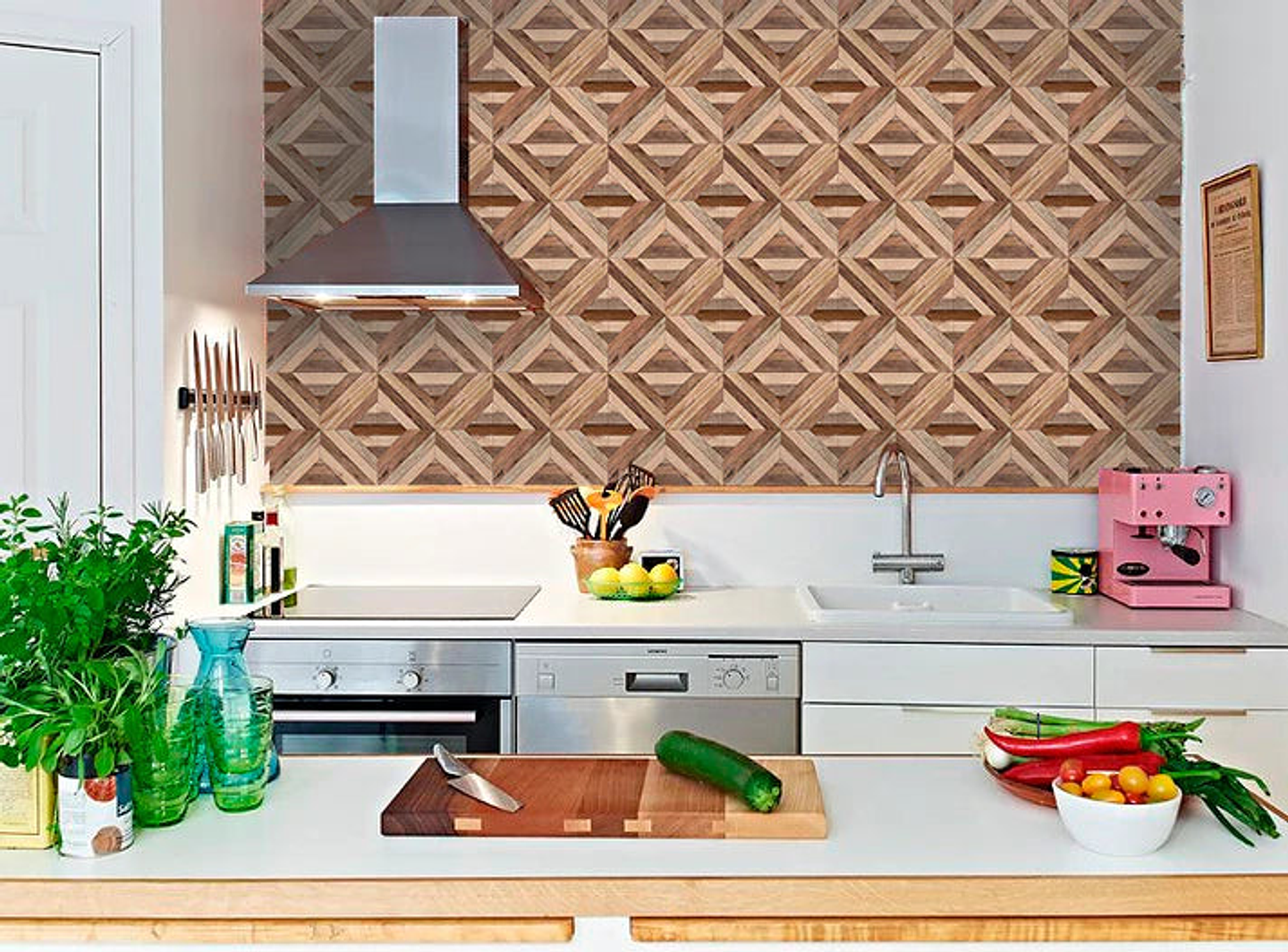 Set Baldosas Adhesivas / Wood Tile 1