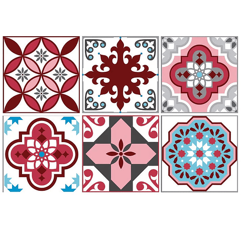 Set Baldosas Adhesivas / Terracota Sky