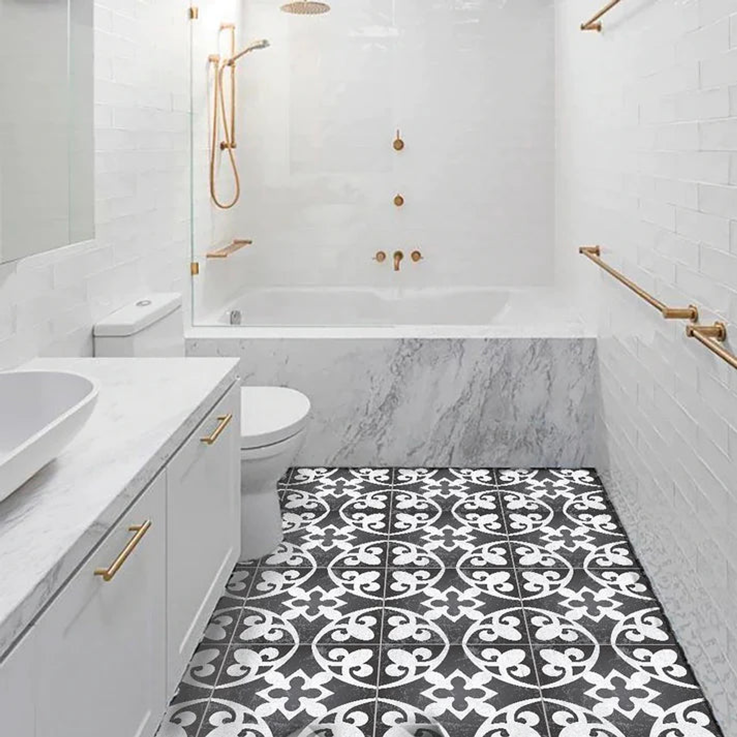 Set Baldosas Adhesivas / Royalty Grey 3