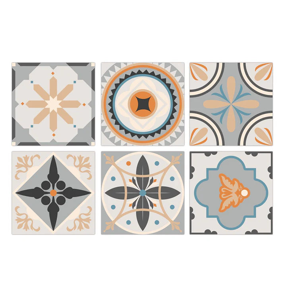 Set Baldosas Adhesivas / Oporto Orange 1