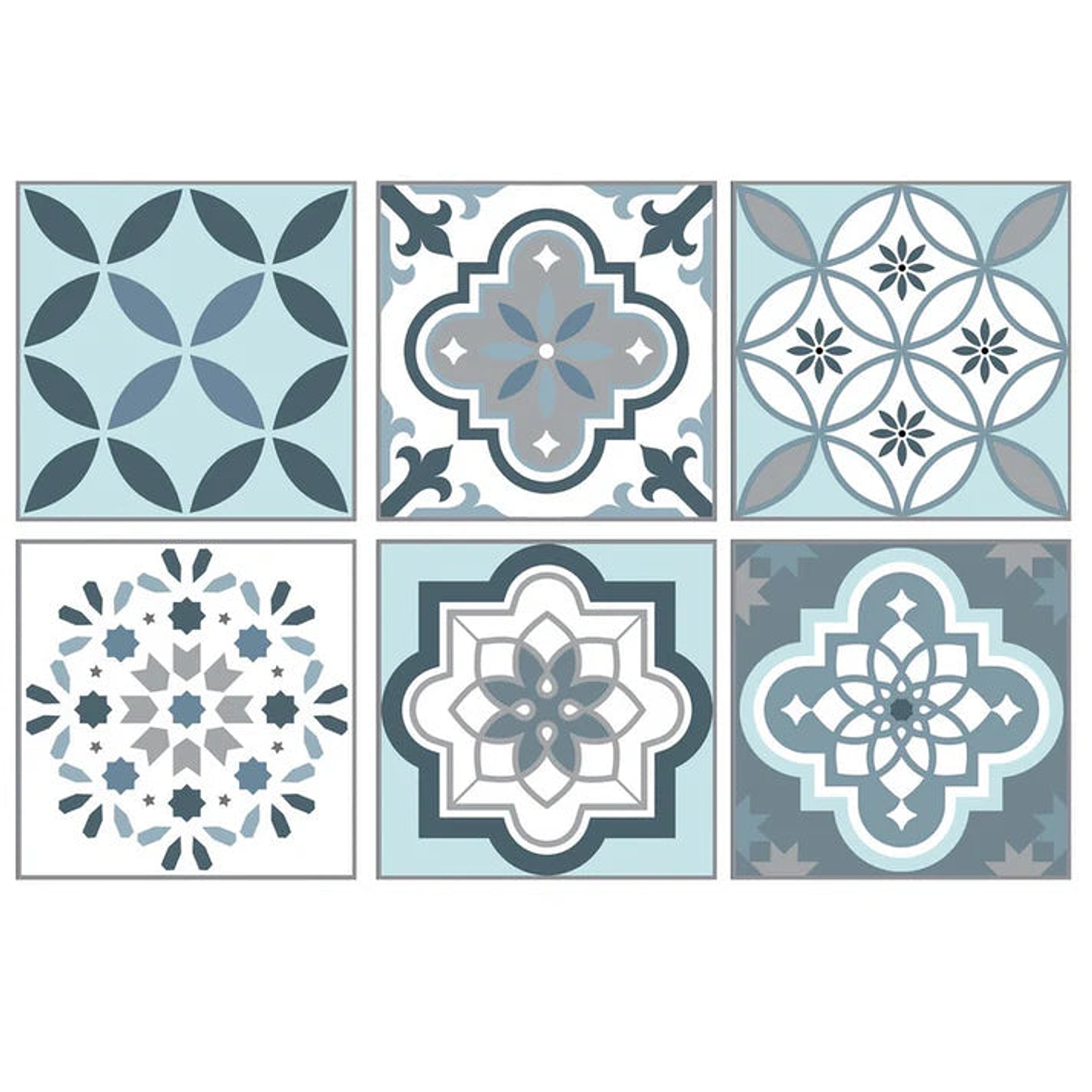 Set Baldosas Adhesivas / Pentel Blue 1