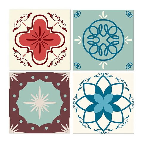 Set Baldosas Adhesivas / Marruecos II