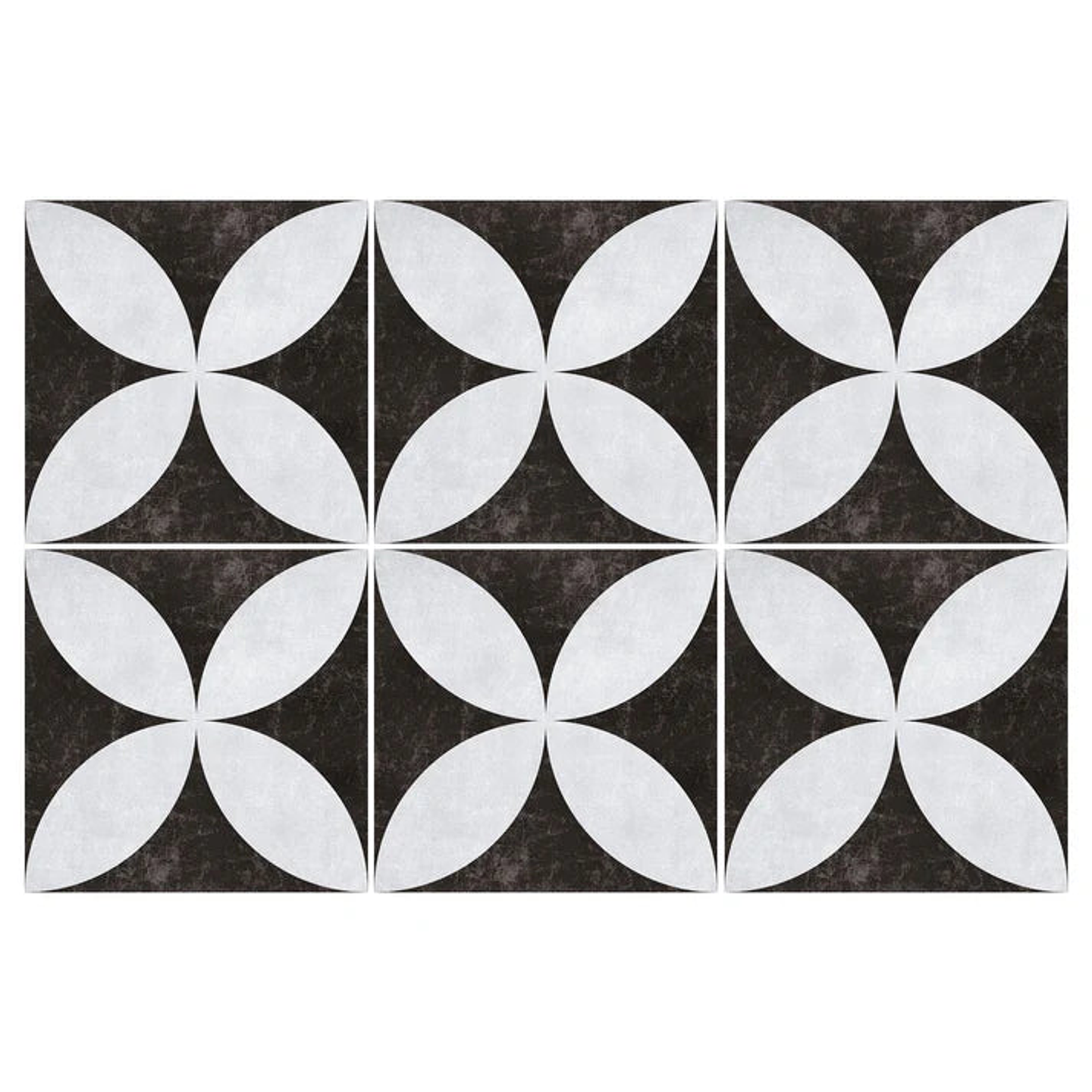 Set Baldosas Adhesivas / Retro Tile Black 3