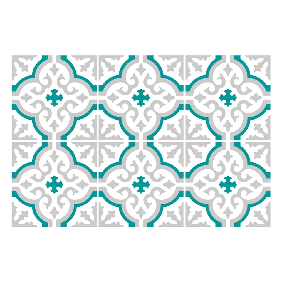 Set Baldosas Adhesivas / Galicia Teal 2