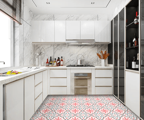 Set Baldosas Adhesivas / Galicia Pink