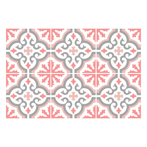 Set Baldosas Adhesivas / Galicia Pink