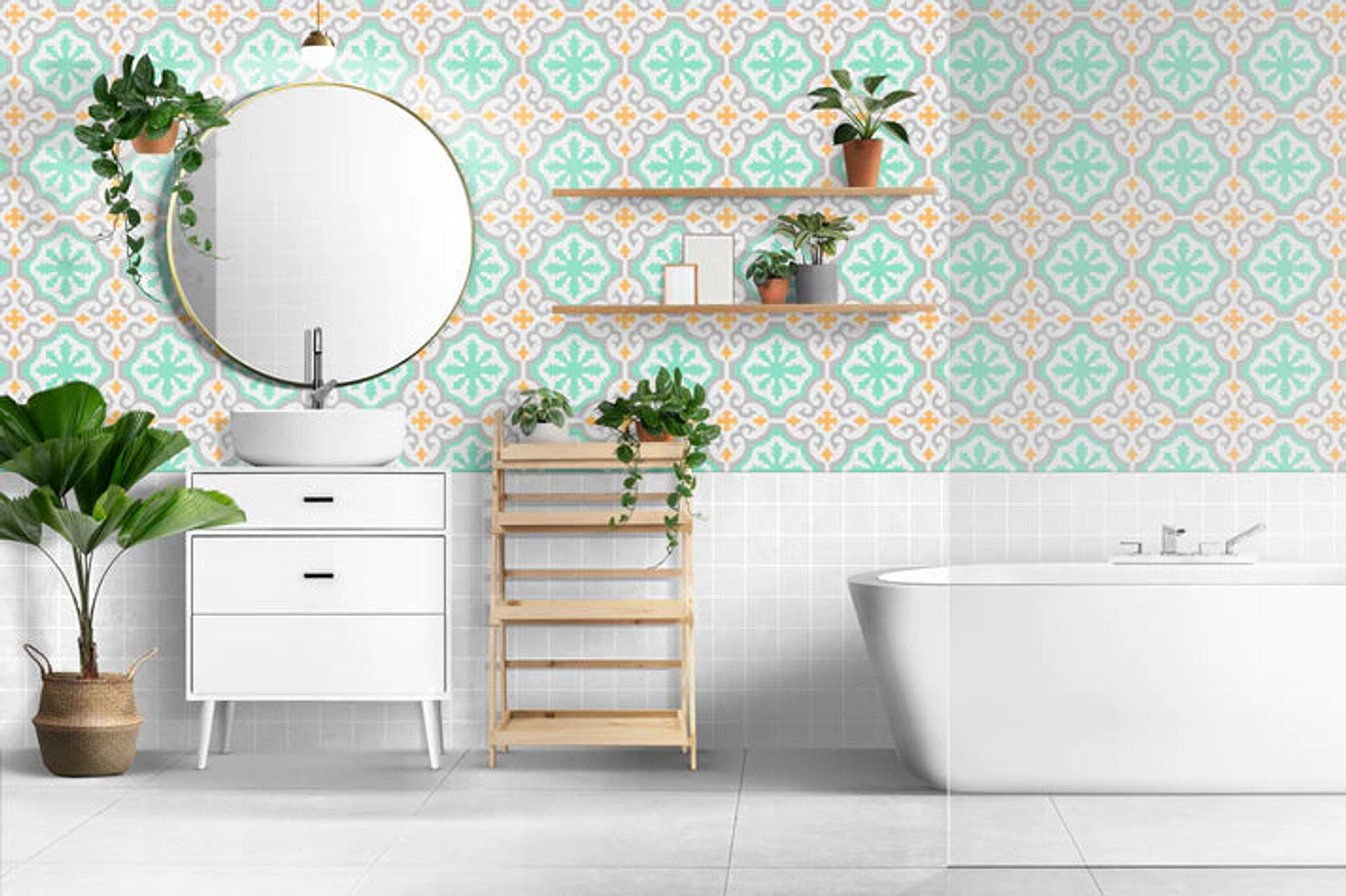 Set Baldosas Adhesivas / Galicia Mint 1