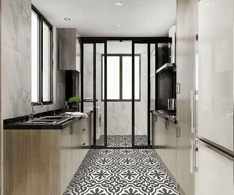 Set Baldosas Adhesivas / Galicia Grey II