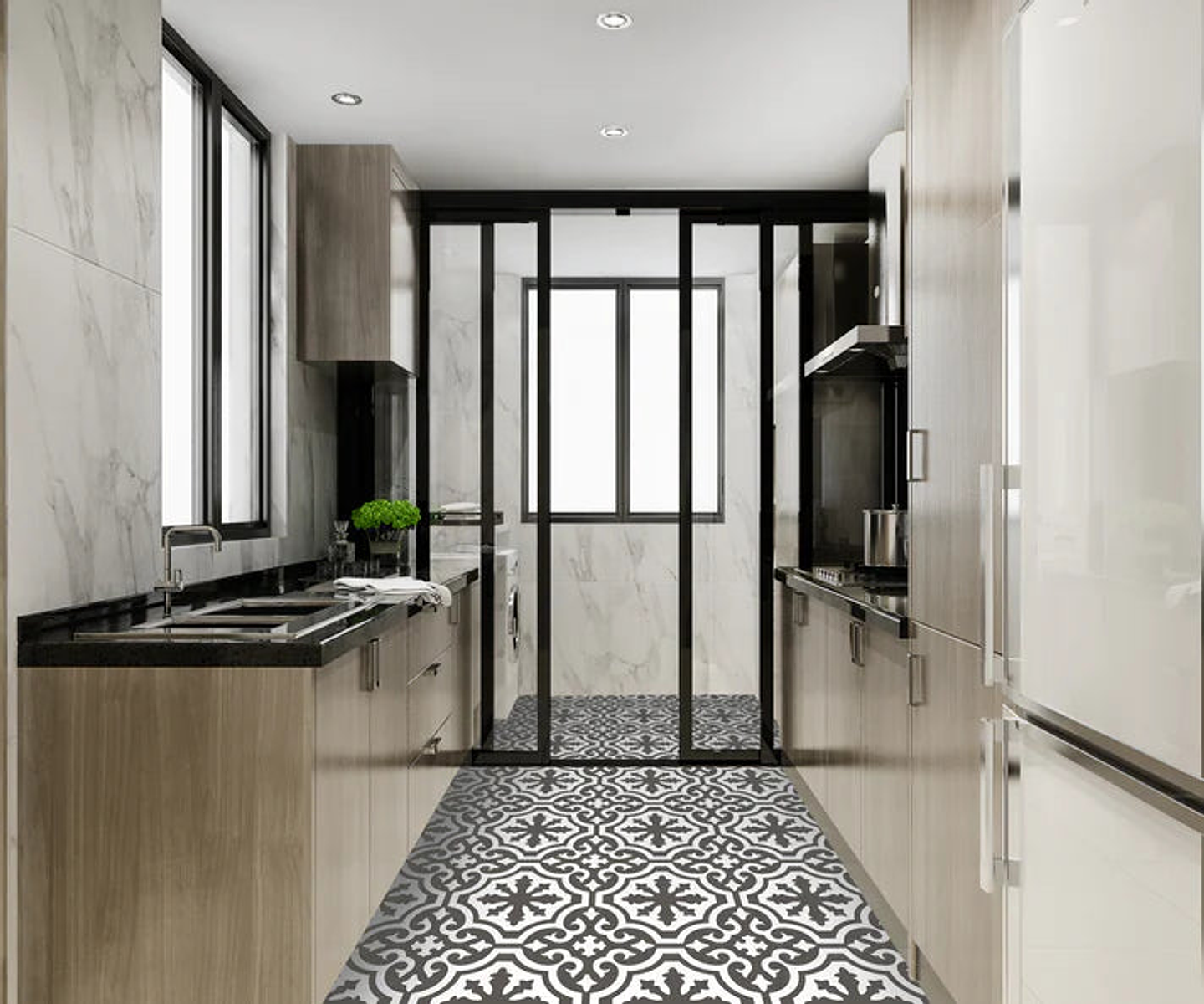 Set Baldosas Adhesivas / Galicia Grey II 1