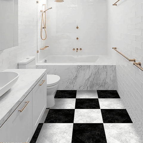 Set Baldosas Adhesivas / Concrete Marble