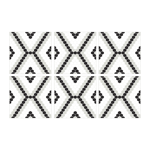 Set Baldosas Adhesivas / Hexa Pixel