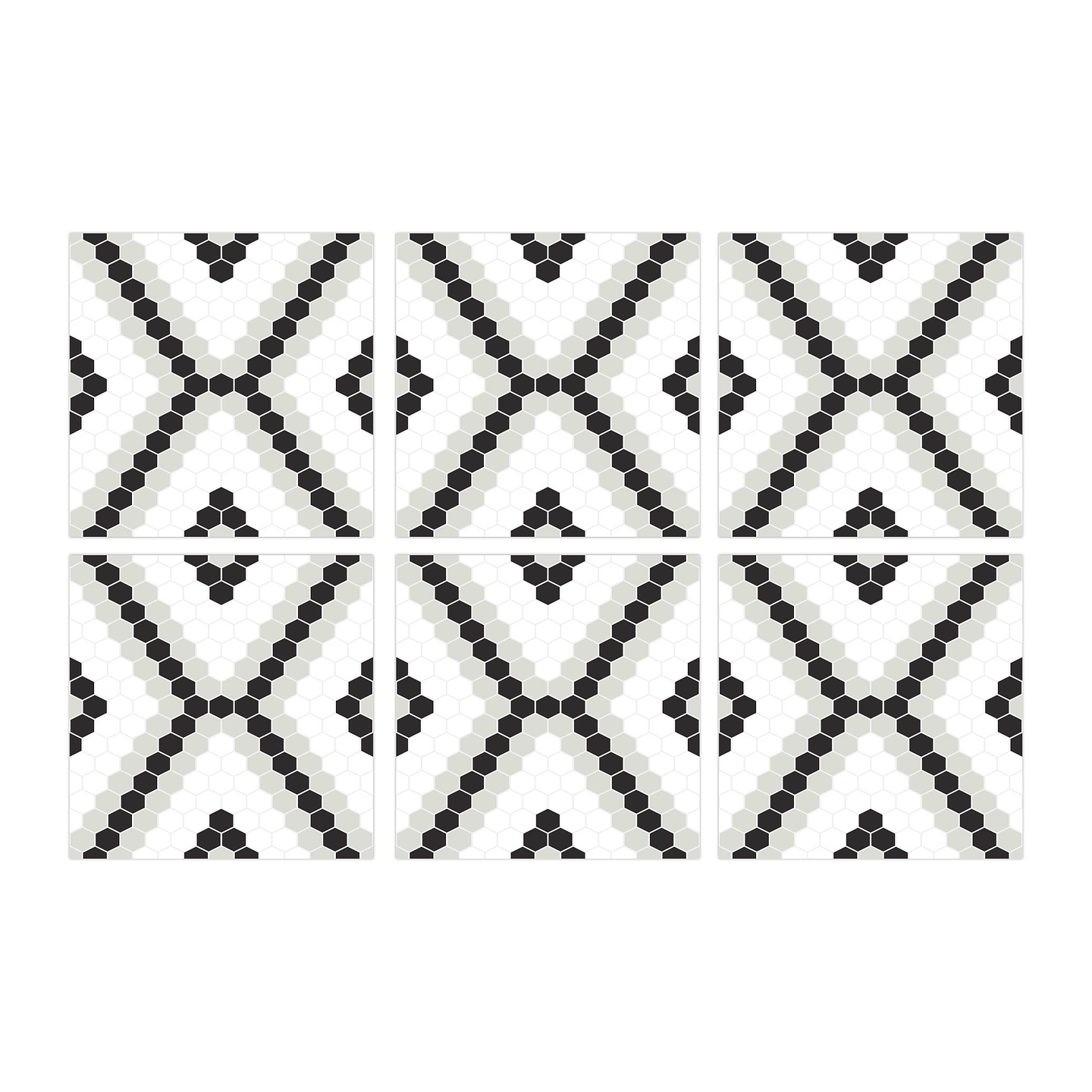 Set Baldosas Adhesivas / Hexa Pixel 2