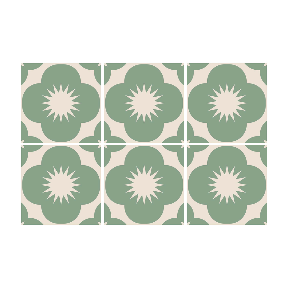 Set Baldosas Adhesivas / Sun Flower 2