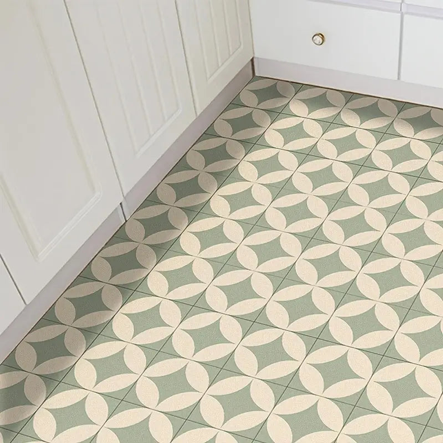 Set Baldosas Adhesivas / Retro Mint 4