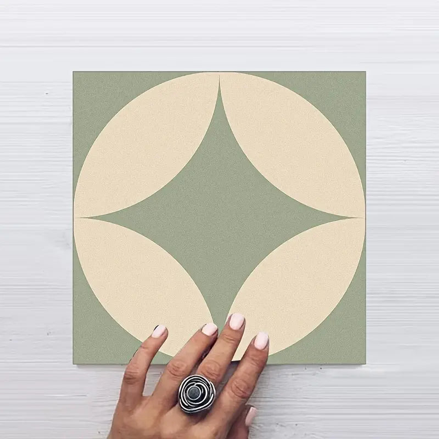 Set Baldosas Adhesivas / Retro Mint 5