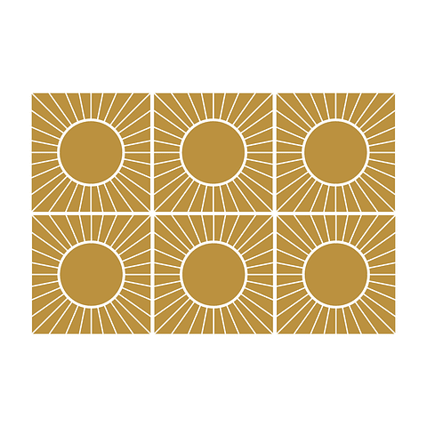 Set Baldosas Adhesivas / Sun