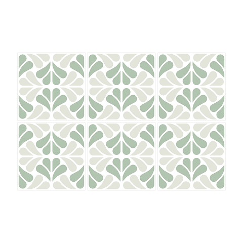 Set Baldosas Adhesivas / Splash Mint